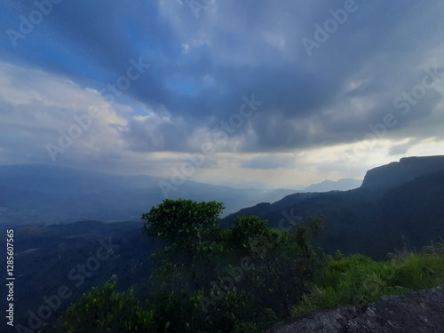 clouds over the mountains