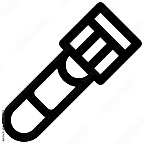 Complete blood count test. Editable stroke vector icon.