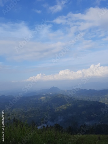 clouds over the mountains