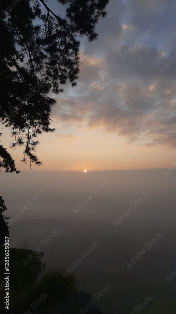 Obraz premium sunrise mountain