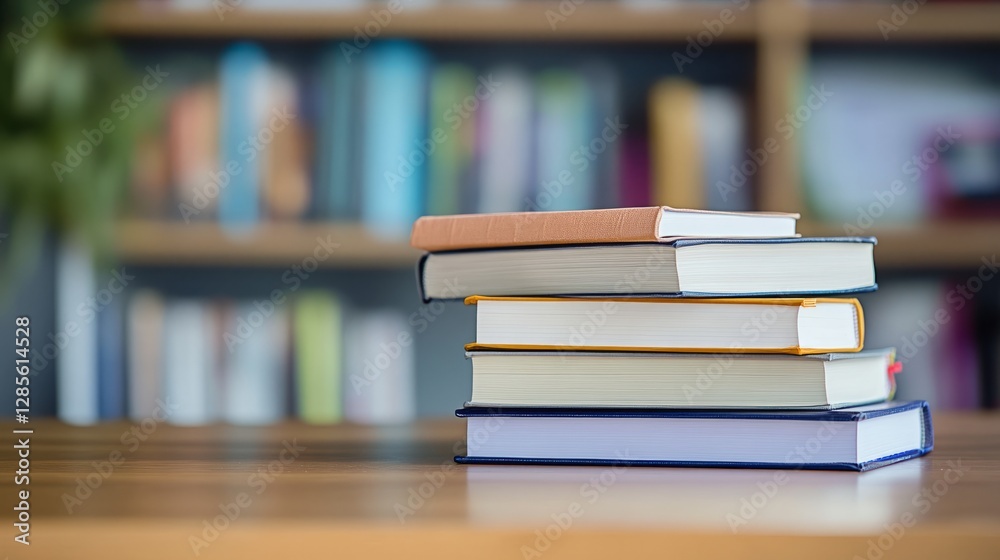 Neat stack of school books on a wooden desk, symbolizing focus and organized learning.
Neat stack of school books on a wooden desk, symbolizing focus and organized learning.