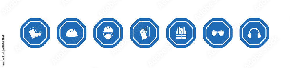 vector illustration of a set of blue and white buttons vector illustration of a set of blue and white buttons
