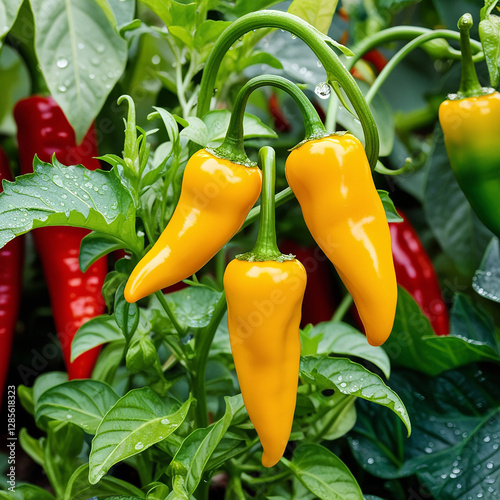 Golden Fire Aji Amarillo Chili Peppers photo
