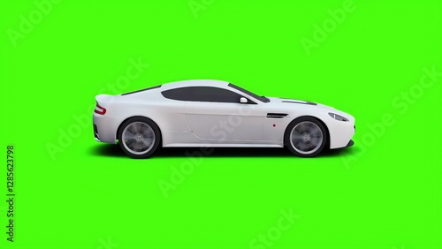 Car on Green screen 