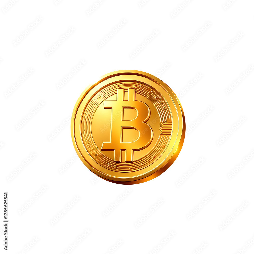 3D glossy bitcoin coin icon, reflective gold and silver, cryptocurrency, digital transactions and investment, Isolated on a transparent PNG background 3D glossy bitcoin coin icon, reflective gold and silver, cryptocurrency, digital transactions and investment, Isolated on a transparent PNG background