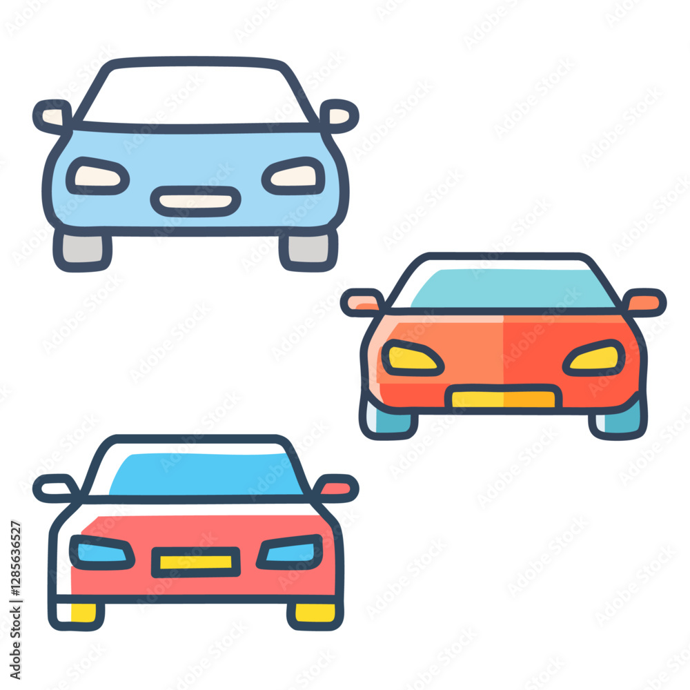 vector set of cars vector set of cars