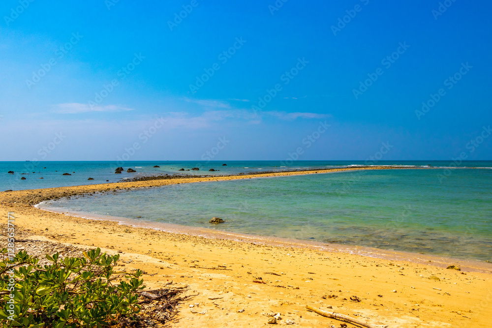 Pakarang Cape tropical beach sea shore landscape Khao Lak Thailand. Pakarang Cape tropical beach sea shore landscape Khao Lak Thailand.