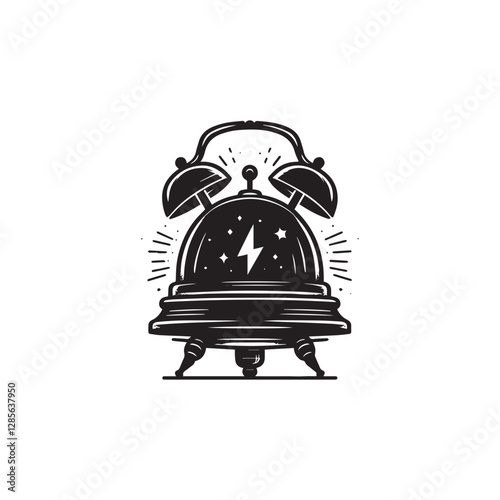 Alarm Bell icon vector symbol design art illustration.