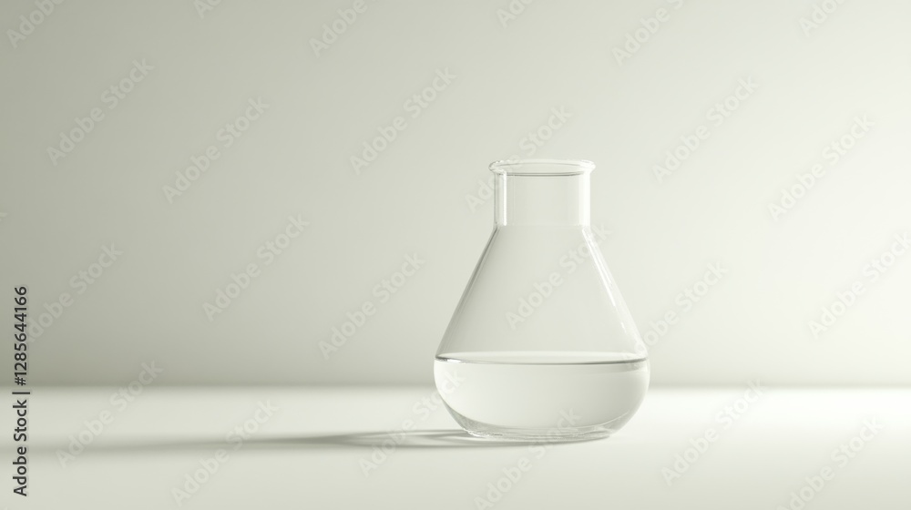 Lipid research with a close-up of a beaker filled with clear liquid. Featuring precision and simplicity Lipid research with a close-up of a beaker filled with clear liquid. Featuring precision and simplicity