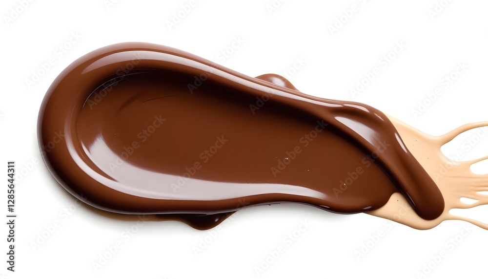 A thick, creamy chocolate sauce with a smooth, glossy texture and a rich, dark brown color that fills the frame, highlighting the indulgent and luxurious nature of the chocolate. A thick, creamy chocolate sauce with a smooth, glossy texture and a rich, dark brown color that fills the frame, highlighting the indulgent and luxurious nature of the chocolate.