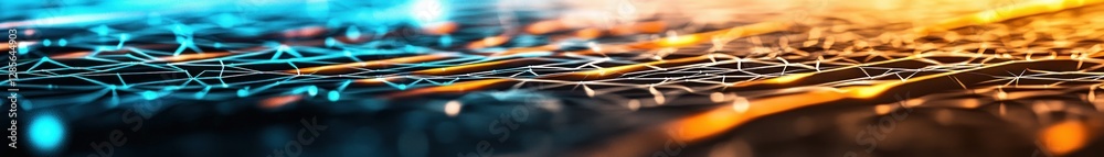 Obraz premium Abstract Technology Background with Colorful Light Patterns