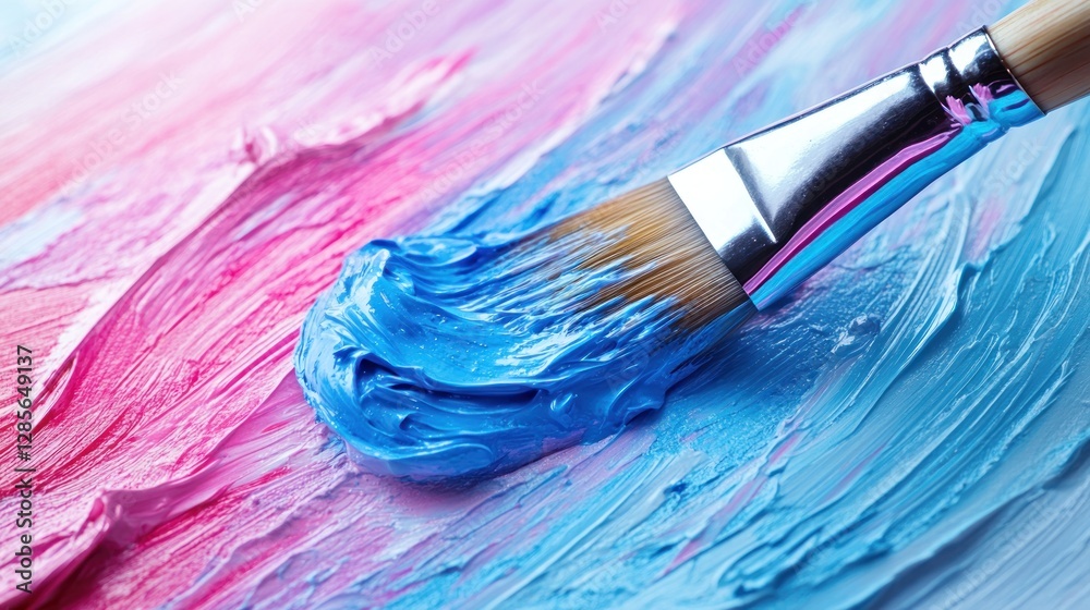 Abstract painting, brushstrokes, vibrant colors, studio Abstract painting, brushstrokes, vibrant colors, studio