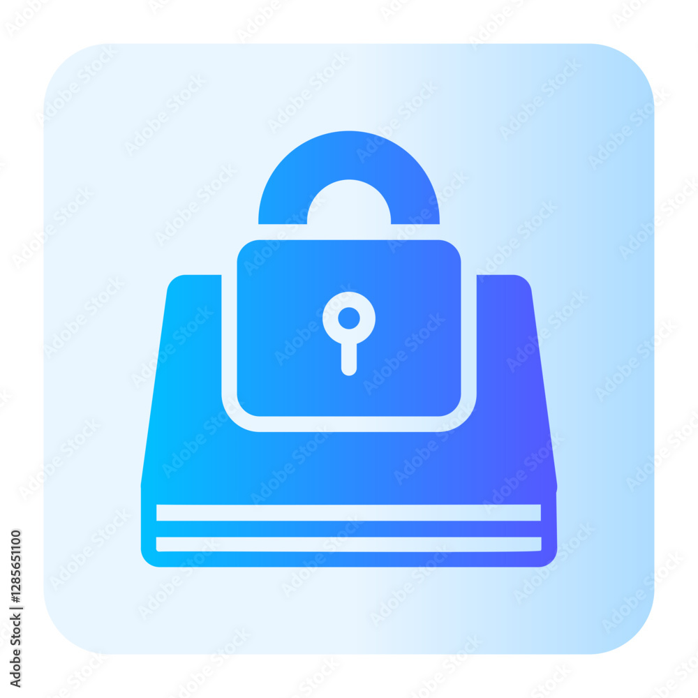 Confidentiality gradient icon Confidentiality gradient icon
