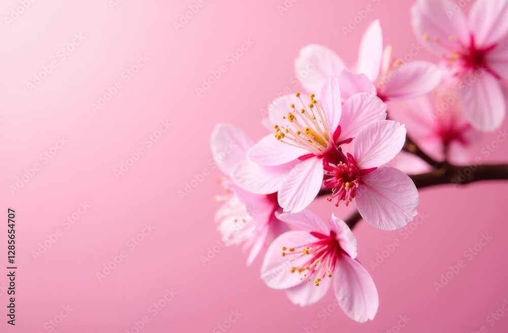 Spring card. Flowers located along the edge of a festive picture with an empty space for text for congratulations. Sakura. Spring card. Flowers located along the edge of a festive picture with an empty space for text for congratulations. Sakura.