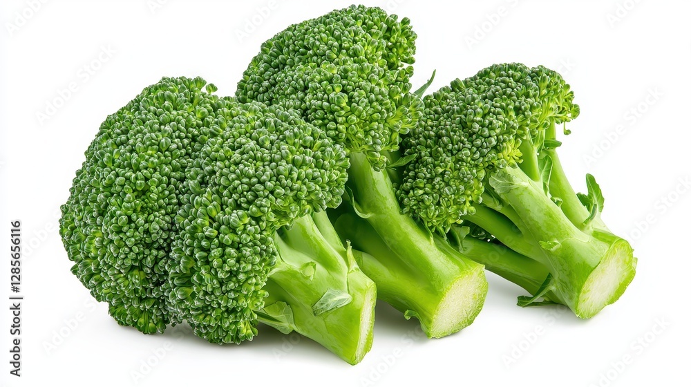 Fresh broccoli harvest in organic farm healthy vegetables green produce natural setting close-up view Fresh broccoli harvest in organic farm healthy vegetables green produce natural setting close-up view