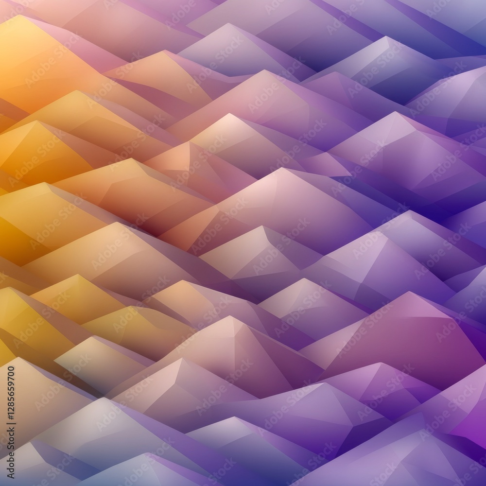 Obraz premium Abstract Geometric Mountain Range