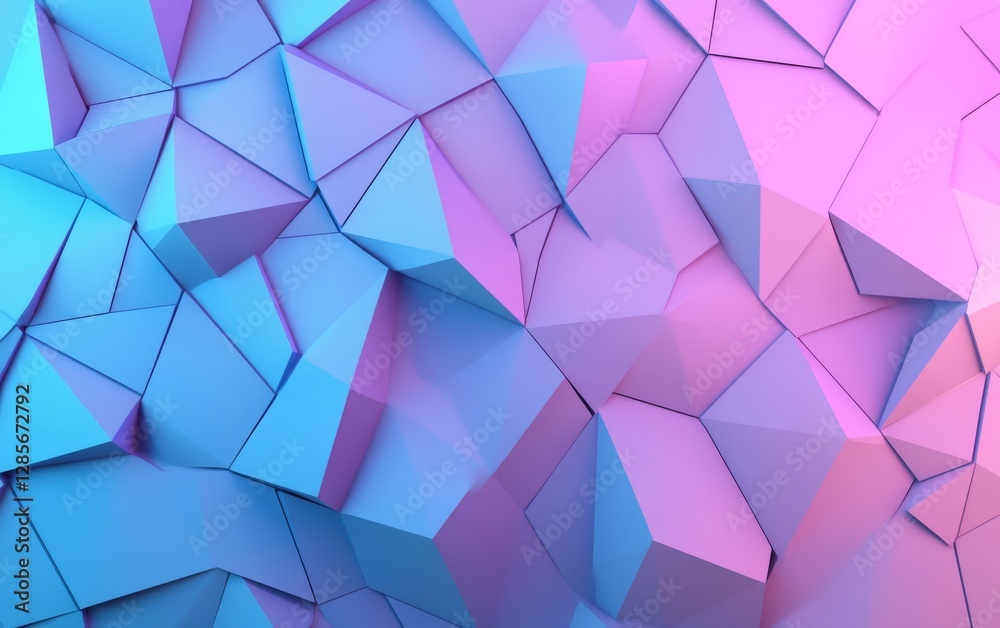 Obraz premium Abstract geometric pattern, vibrant colors, digital art (1)