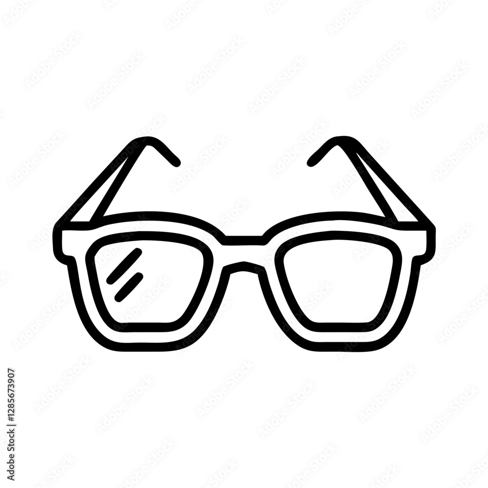 Sunglasses icon illustration on white background Sunglasses icon illustration on white background