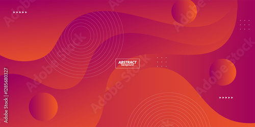 Purple and orange dynamic abstract vector background with simple wave design. Creative gradient background. Smart 3D cover design for business design. Vector Eps10