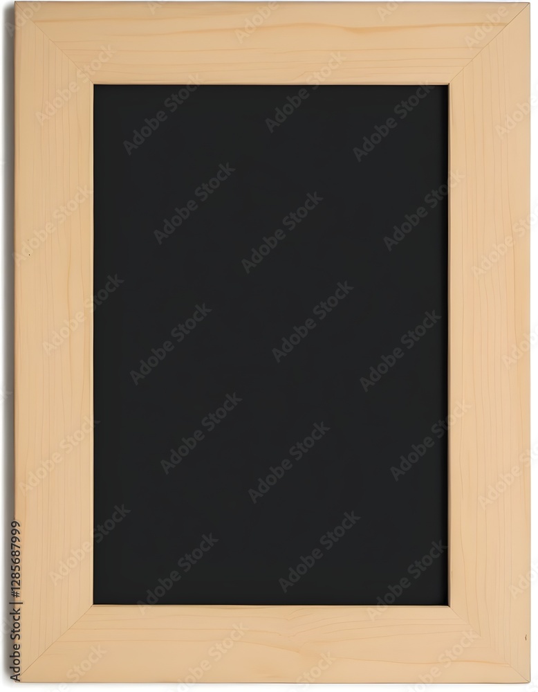Fototapeta premium A black frame with a wooden border