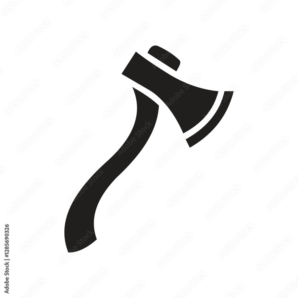 Simple Black Axe Silhouette and axe icon, axe, hatchet, ax, equipment, woodcutter Simple Black Axe Silhouette and axe icon, axe, hatchet, ax, equipment, woodcutter