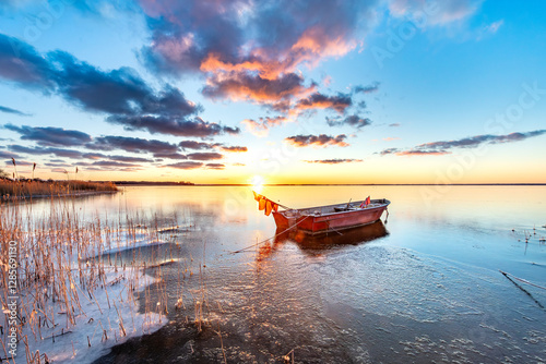 Obraz na płótnie fischerboot w salonie