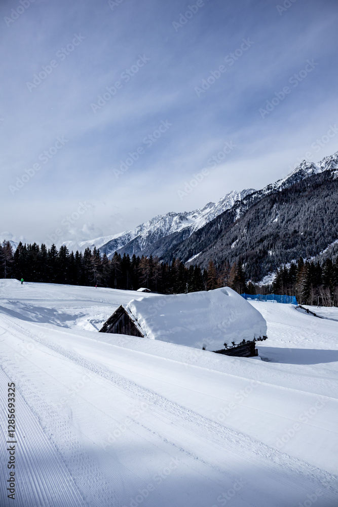 Eine Runde Langlaufen in der Südtirol-Arena von Antholz im wunderschönen Antholzer Tal - Südtirol - Italien
