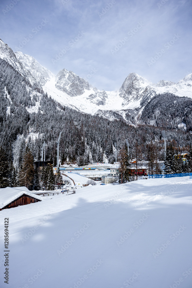 Eine Runde Langlaufen in der Südtirol-Arena von Antholz im wunderschönen Antholzer Tal - Südtirol - Italien