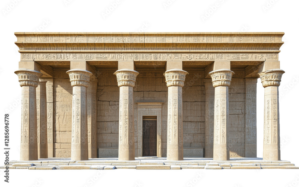 Naklejka premium luxor temple on transparent or white background
