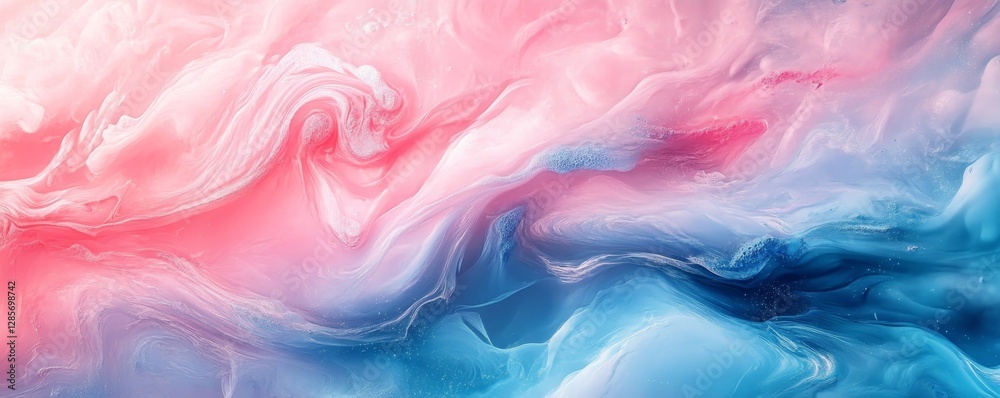 An abstract artwork with vibrant pink and blue swirling smoke patterns, creating a dreamy aesthetic An abstract artwork with vibrant pink and blue swirling smoke patterns, creating a dreamy aesthetic