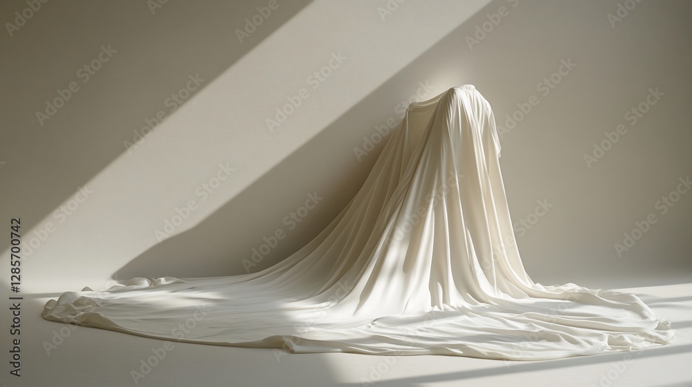 Draped Fabric in Sunlight: A Study in Light and Shadow Draped Fabric in Sunlight: A Study in Light and Shadow