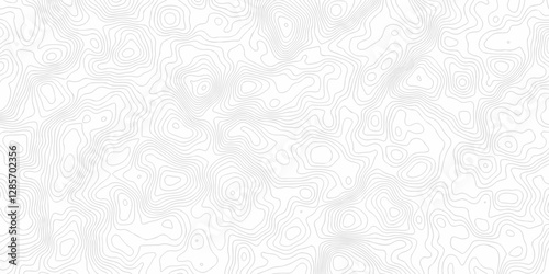Vector geographic contour map. Topography map background. Black and white wave Seamless line. Topography relief. White wave paper curved reliefs abstract. Topographic map patterns,topography line map.