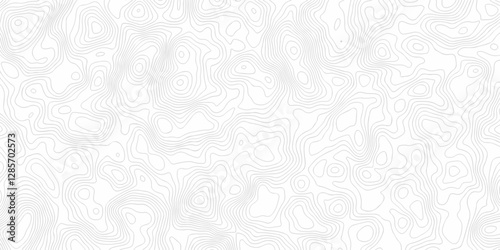 Vector geographic contour map. Topography map background. Black and white wave Seamless line. Topography relief. White wave paper curved reliefs abstract. Topographic map patterns,topography line map.