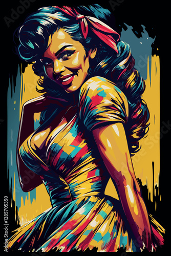 una pinup dai tanti colori 01