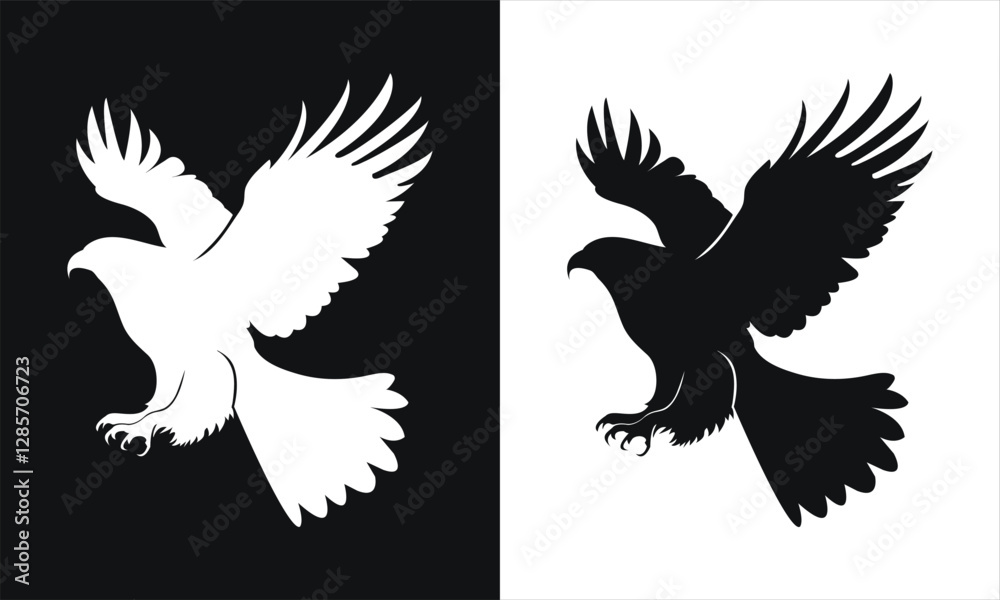 Obraz premium A single vector eagle image design.