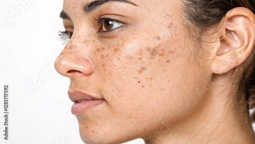 Hyperpigmentation with visible contrast, detailed shot photo