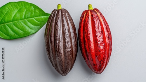 Wallpaper Mural Two fresh fruits with bright colors arranged elegantly on a clean white surface for adorable food photography Torontodigital.ca