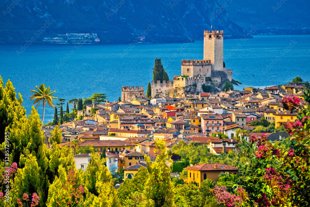 Town of Malcesine on Lago di Garda