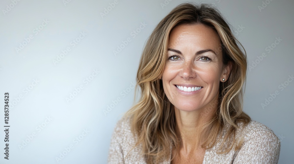 Smiling woman CEO with a confident expression looks at the camera. Smiling woman CEO with a confident expression looks at the camera.