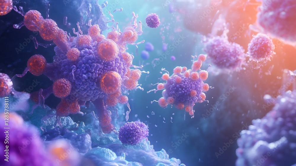 Fototapeta premium Conceptual_art_of_biomarkers