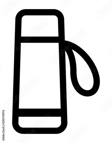 icon of a thermos bottle with a handle strap for carrying.