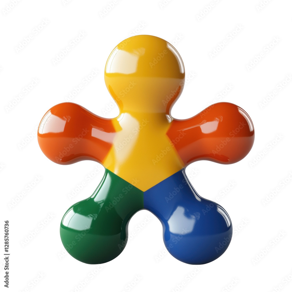 Colorful abstract figure on white background Colorful abstract figure on white background
