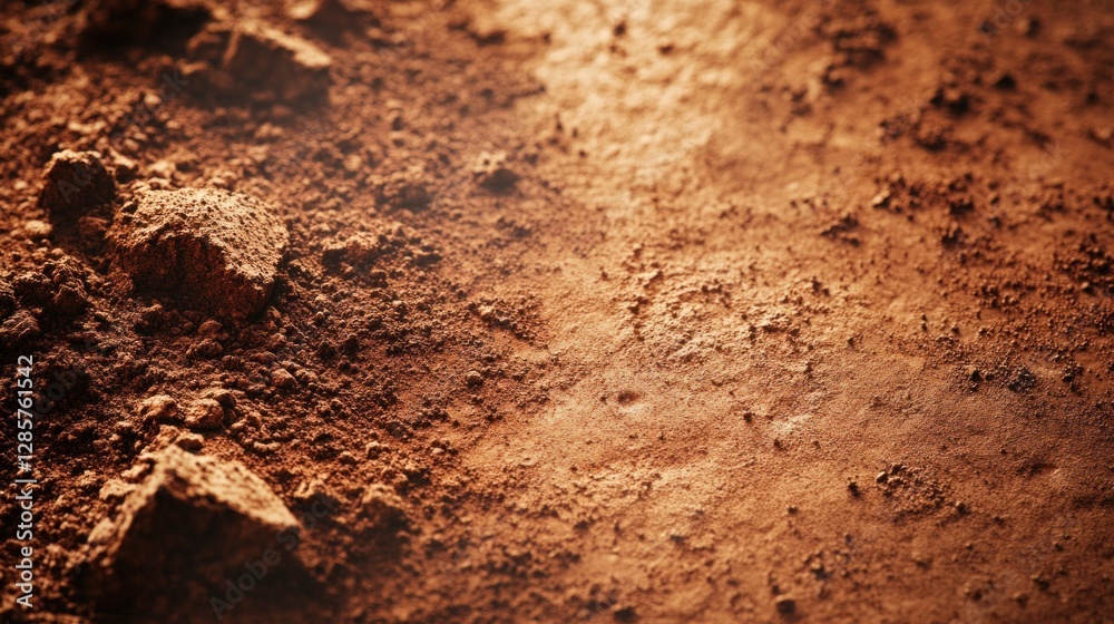 Captivating close-up of rich, brown soil texture displaying earthy details and natural formations Captivating close-up of rich, brown soil texture displaying earthy details and natural formations