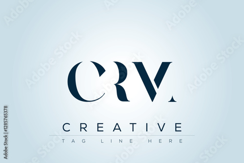 CRM abstract letter logo design. This logo is designed by three abstract letters. 