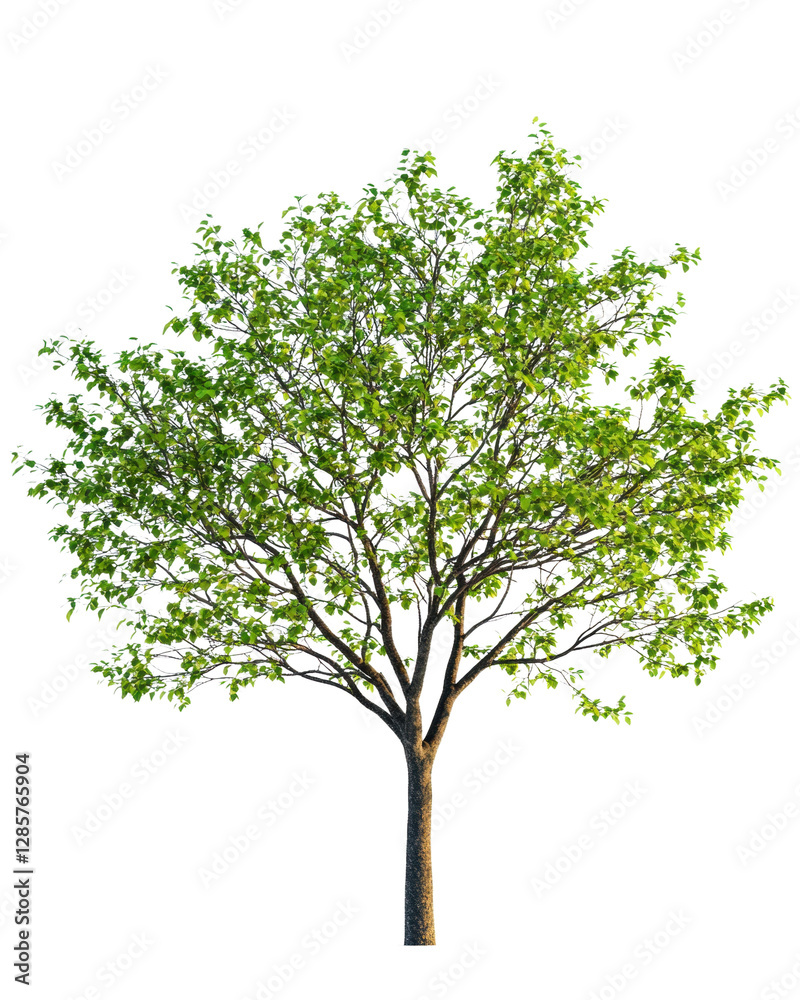 Deciduous tree with lush green foliage Deciduous tree with lush green foliage