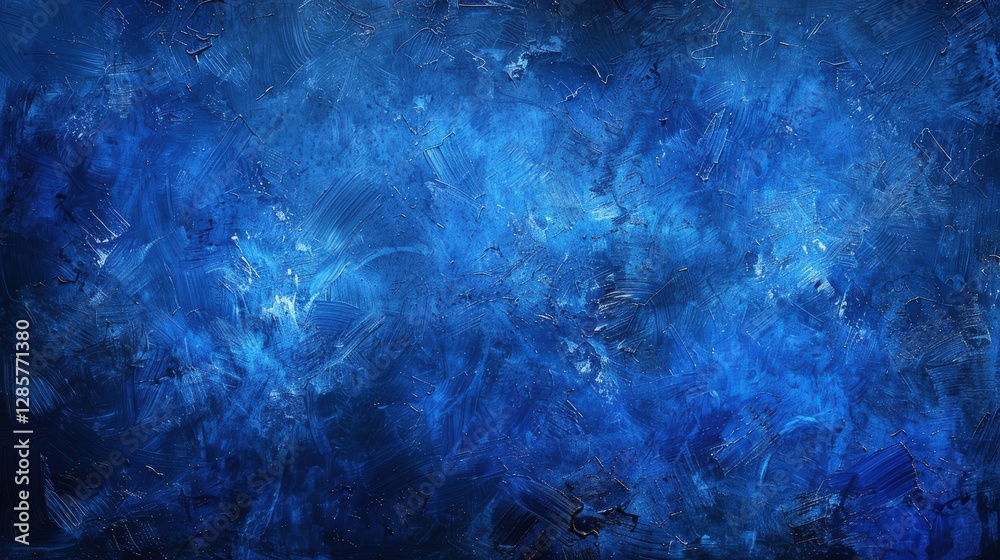 Obraz premium Abstract deep blue textured background; dramatic, artistic, and moody