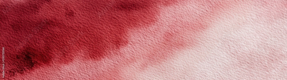 Fototapeta premium Super Utrawide Backdrop Image Of Abstract Red Gradient Painting Texture On White Paper Background