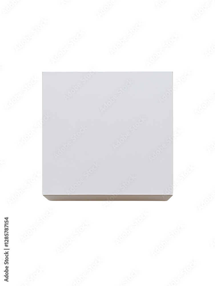 Square blank mockup on a white background Square blank mockup on a white background