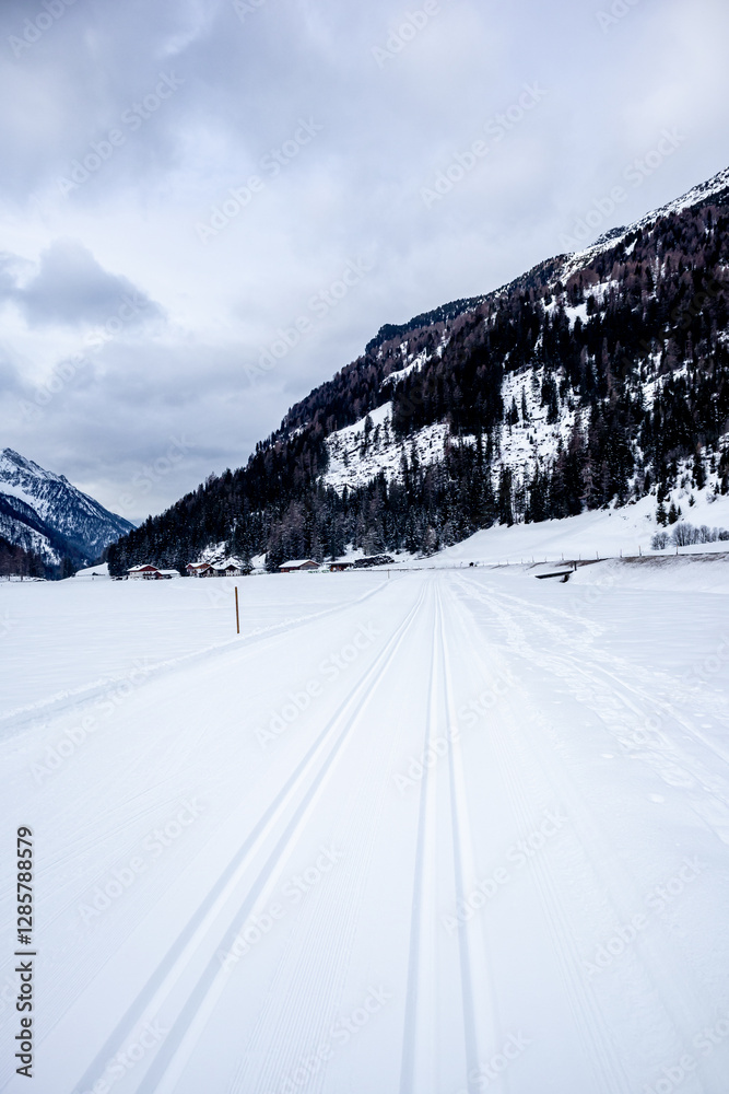 Eine Runde Langlaufen am Langlaufzentrum Rein in Taufers im wunderschönen Reintal - Südtirol - Italien