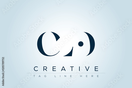 CLO abstract letter logo design. This logo is designed by three abstract letters. 